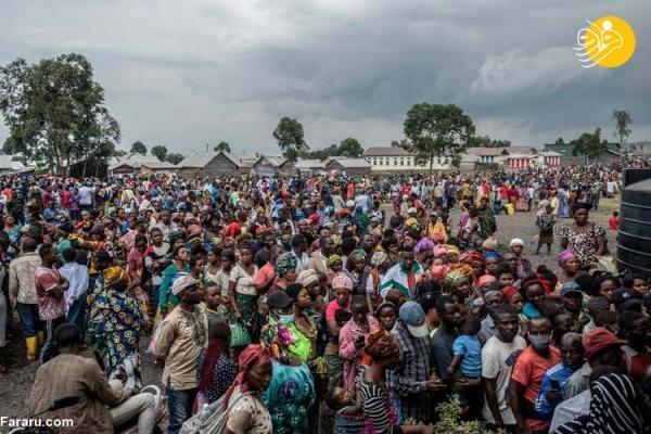 (تصاویر) فرار از ترس فوران دوباره آتشفشان در کنگو